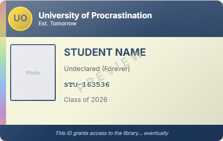 Custom ID Card Generator