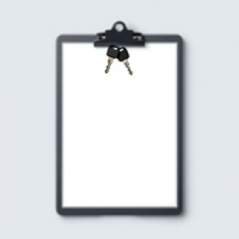Editable Car Rental Ticket
