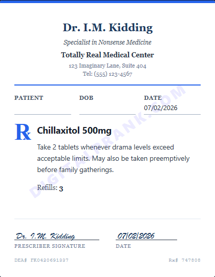 Editable Prescription Generator