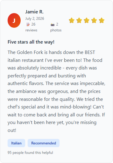 Restaurant Review Generator
